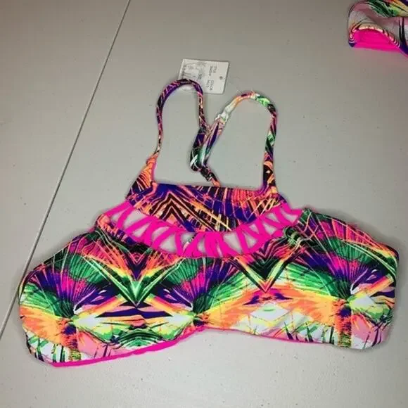 NWT TINIBIKINI REVERSIBLE SWIMSUIT TWO PIECE - Picture 4 of 6